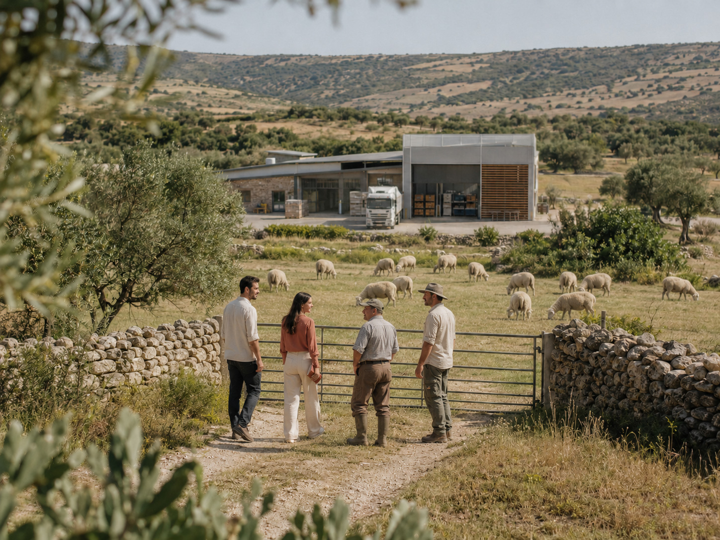 Team Revolution in visita presso un'azienda agroalimentare in Sardegna