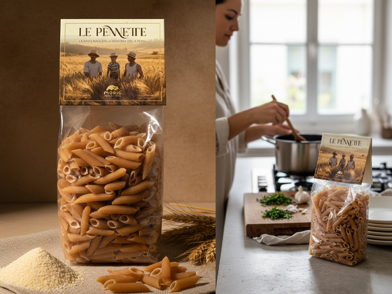 Studio di identità di marca per un prodotto agroalimentare